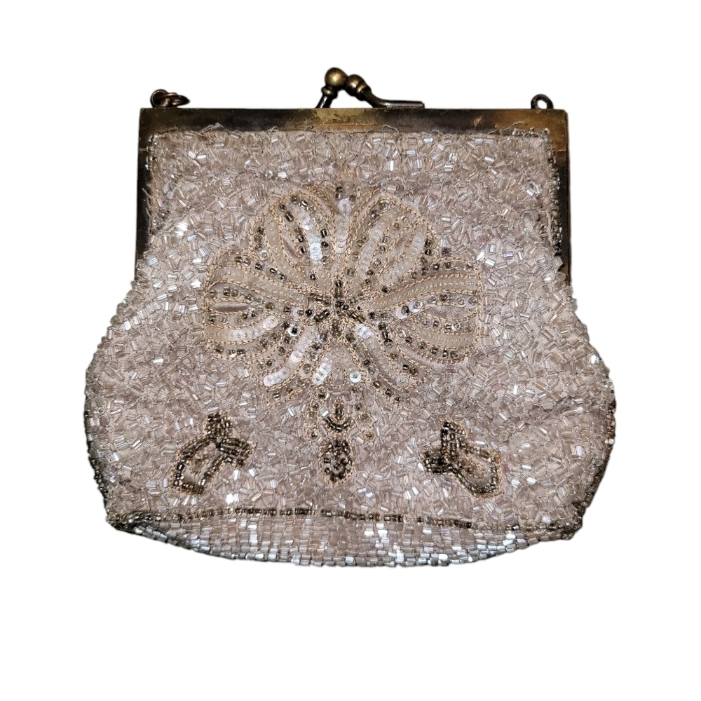 Vintage Beaded and Sequin Purse - Picture 2 of 3